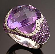 amethyst engagement ring