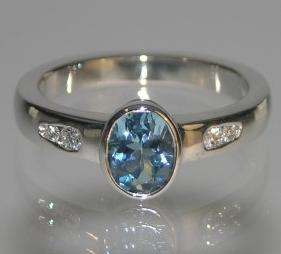 aquamarine engagement ring