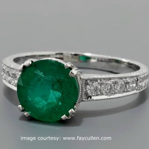 emerald engagement ring