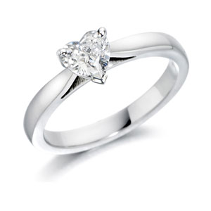 heart cut engagement ring