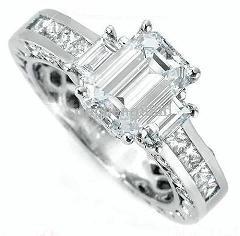 radiant cut engagement ring