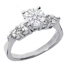 round cut engagement ring